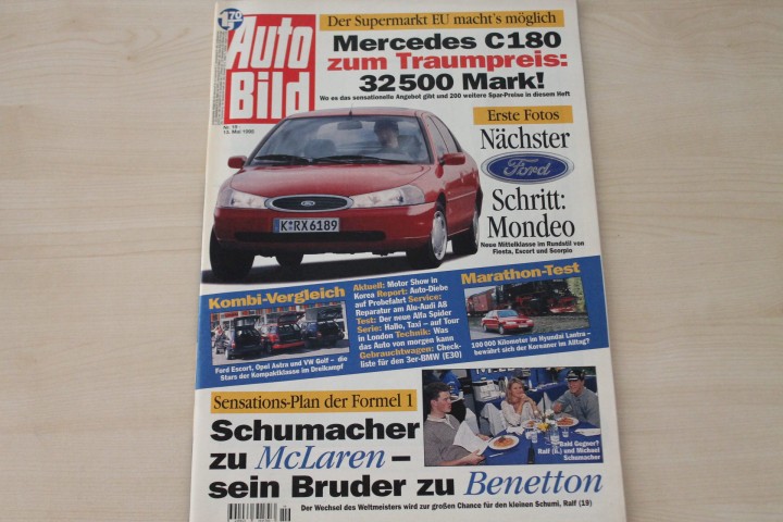 Deckblatt Auto Bild (19/1995)